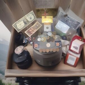 Over 50Pc. Collection~GOLD SILVER Notes+Old RARE U.S& World COINS+GEMS& Jewelry