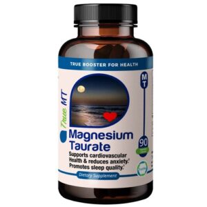 TrueMed Magnesium Taurate for Sleep and Cardiovascular Health 1500 mg 90 Capsule