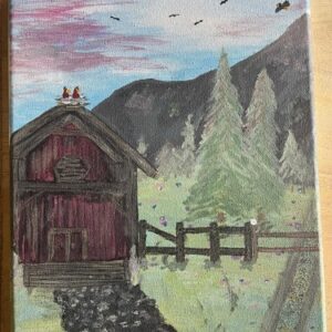 Original Acrylic painting “Mountain path”