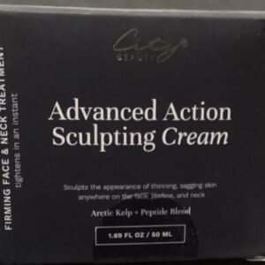 City Beauty Advanced Action Sculpting Cream. Firms Face & Neck. New In Box.