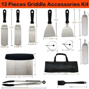For Blackstone Griddle Accessories Kit 13PCS Grill Tools Set for Outdoor Camping