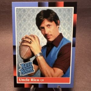 Uncle Rico Custom Baseball Card Donruss Rated Rookie Style