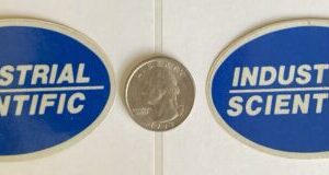 Vintage Industrial Scientific Corp Decals Lot Of 2