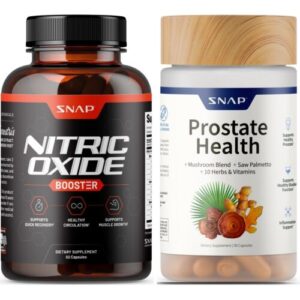 Nitric Oxide Booster - L-Arginine, L-Citrulline 1500mg + Prostate Health Bundle