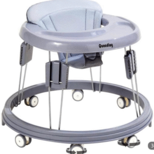 Foldable Height Adjustable Baby Walker Infant Toddler Walker w/ Wheels Foot pad