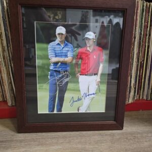 Jordan Spieth and Justin Thomas Signed Picture Autograph