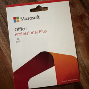 Microsoft Office Professional Plus 2021 retail 1PC Product card sealed