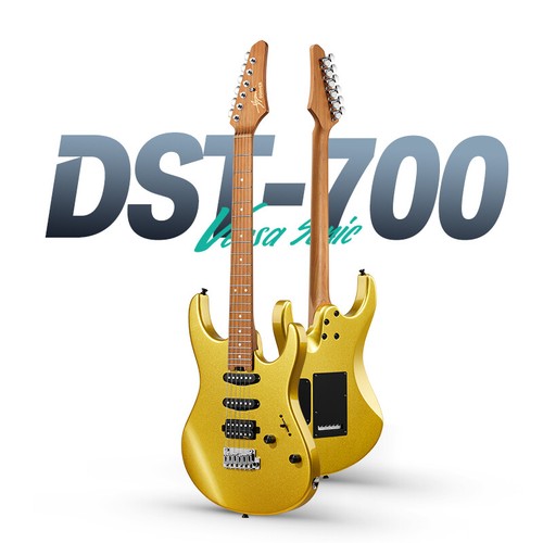 Donner DST-700 Electric Guitar Coil Split Tremelo Bridge HSS Pickup | Gloss Gold