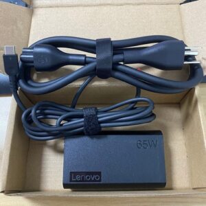 Genuine OEM Slim Round 65W USB C Type C Adapter Charger For Lenovo ADLX65YSCC3A