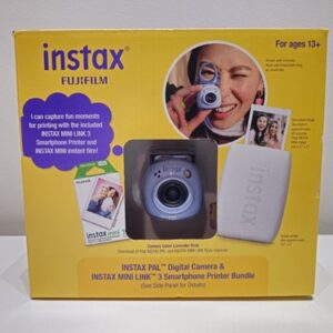 Fujifilm Instax Pal Camera & Mini Link 3 Printer Bundle, Lavender Blue - NEW