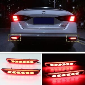 For Nissan Altima 2019-2024 LED Rear Fog Light Tail Bumper Light Sets