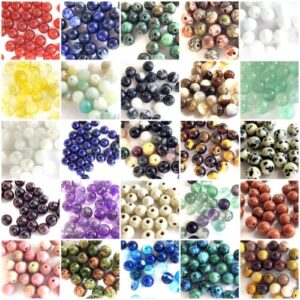 Natural Gemstone Beads lot Smooth Round Loose Bead 100pcs 4mm 6mm 8mm 10mm 12mm