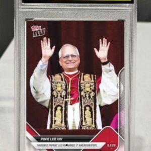 PMG 10 Pope Leo XIV 1st American Catholic Pope 2025 Topps NOW Card POPE Presale