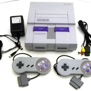 Super Nintendo Entertainment System Orig SNES Console SNS-001 Video Game Bundle