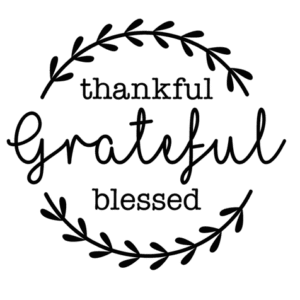 Thankful Grateful Blessed Wreath Vinyl Decal Sticker For Home Cup Car Wall a5489