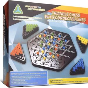 Large Size Chain Triangle Chess Game, Geometric Board Games for Family Night