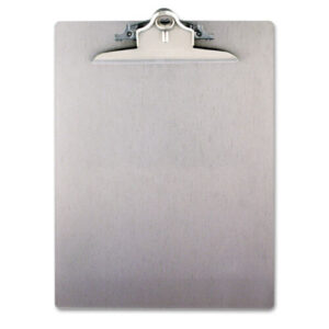 Saunders Aluminum Clipboard w/High-Capacity Clip 1" Clip Cap 8 1/2 x 12 Sheets