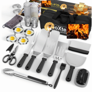 Griddle Accessories Kit, 30 PCS BBQ Grill Tools Set for Outdoor Camping party