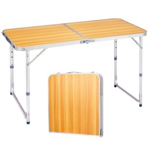 Indoor/Outdoor 4FT Dining Portable Plastic Folding Table Perfect for Parties