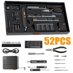 52PCS Home Repair Tool Kit General Home Auto Repair Tool Set Household Tool Kit